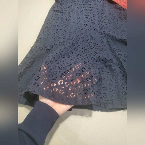 J CREW Impeccable robe en dentelle haut de gamme sans manche de longueur midi - Picture 2 of 7